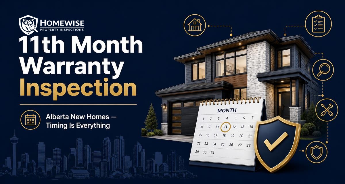 11th Month Warranty Inspection in Alberta: Why Timing Is Everything — article by HomeWise Property Inspections, Calgary home inspectors
