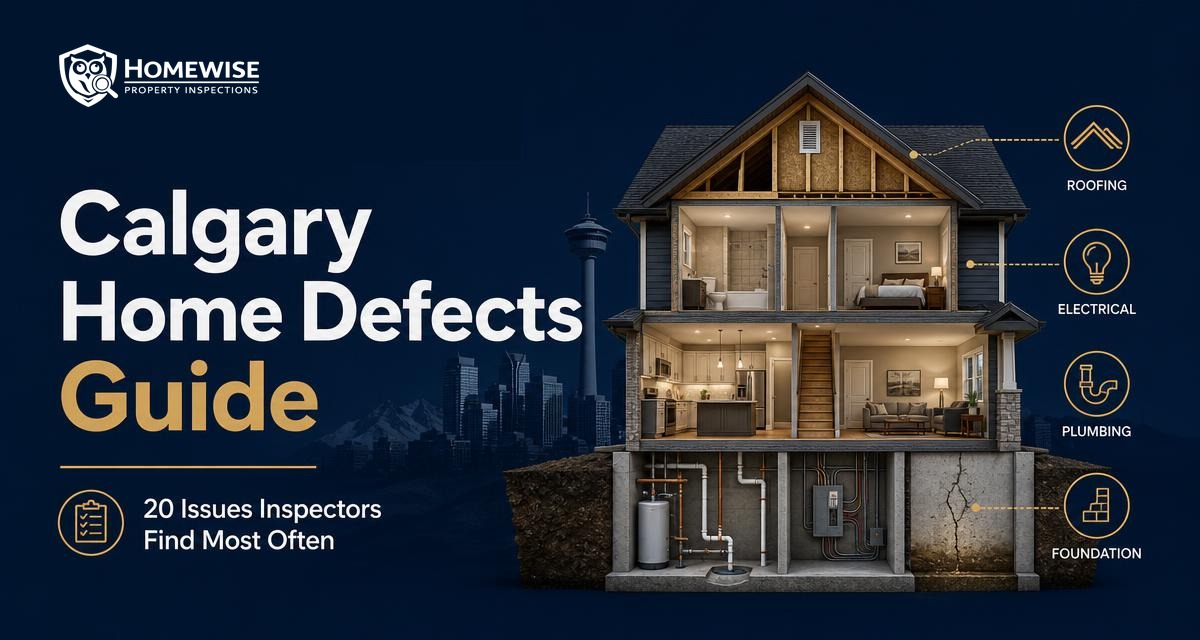 The Calgary Home Defects Guide: 20 Issues We Find Most Often — article by HomeWise Property Inspections, Calgary home inspectors