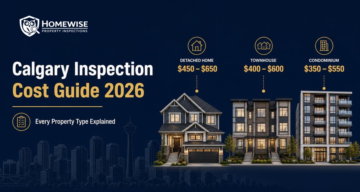 Calgary Home Inspection Cost Guide (2026) — article by HomeWise Property Inspections, Calgary home inspectors