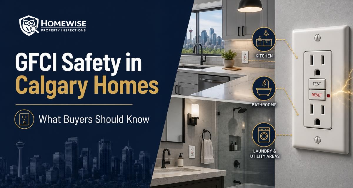 GFCI Safety in Calgary Homes: What Buyers & Owners Should Know — article by HomeWise Property Inspections, Calgary home inspectors