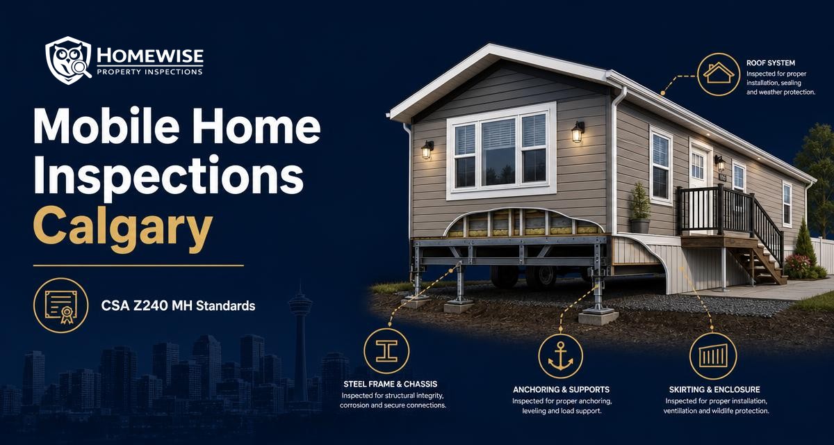 Mobile Home Inspection in Calgary: What Buyers Need to Know — article by HomeWise Property Inspections, Calgary home inspectors