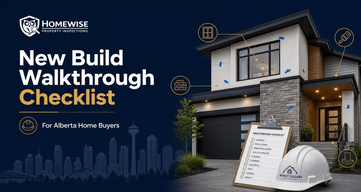 New Build Walkthrough Checklist (Alberta) — article by HomeWise Property Inspections, Calgary home inspectors
