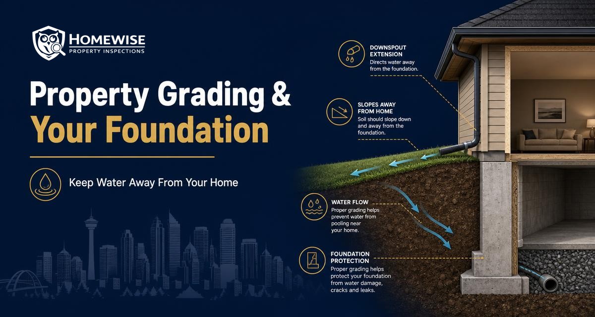 Property Grading and Your Foundation: What Calgary Homeowners Need to Know — article by HomeWise Property Inspections, Calgary home inspectors